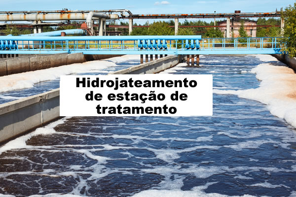 Hidrojateamento de estação de tratamento em Sorocaba